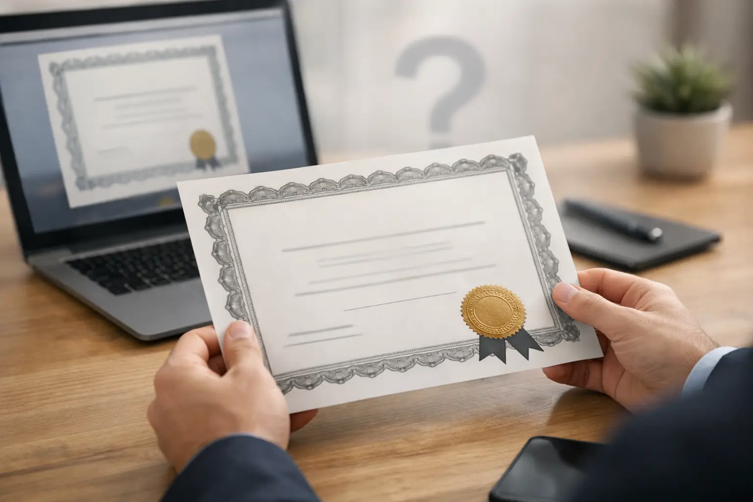 Este valabil certificatul primit online?