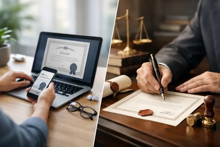 Certificare online vs clasică: ce alegi?